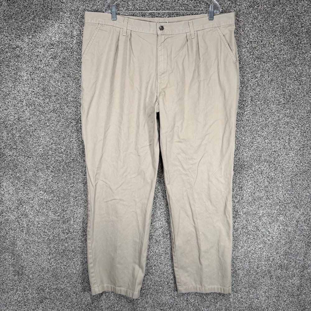 Schaefer Outfitter Pants Mens 42x32‎ Beige Chino Straight Leg Western Ranch Work
